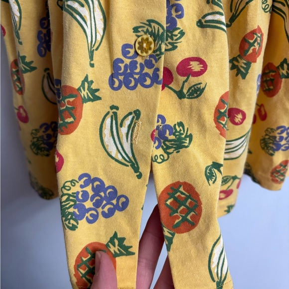Vintage Yellow colorful 'Summer Fruits' summer dress 2 years - Picture 7 of 8